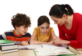 Mum teaching children 2